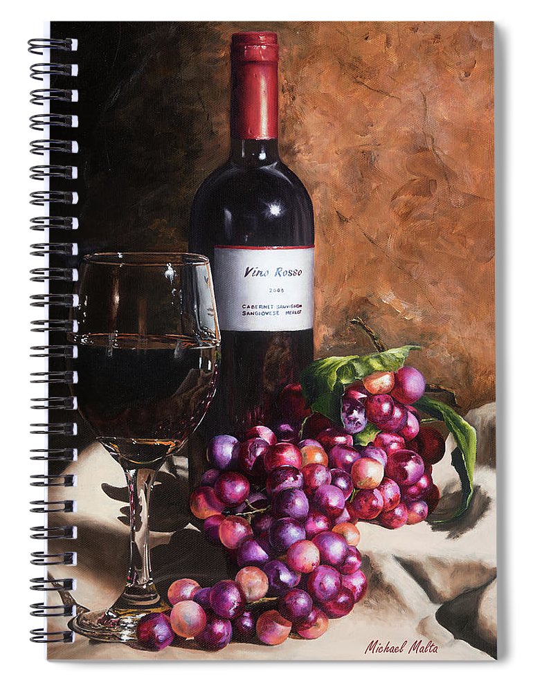 Vino Rosso - Spiral Notebook