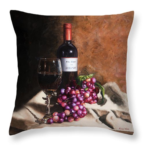 Vino Rosso - Throw Pillow