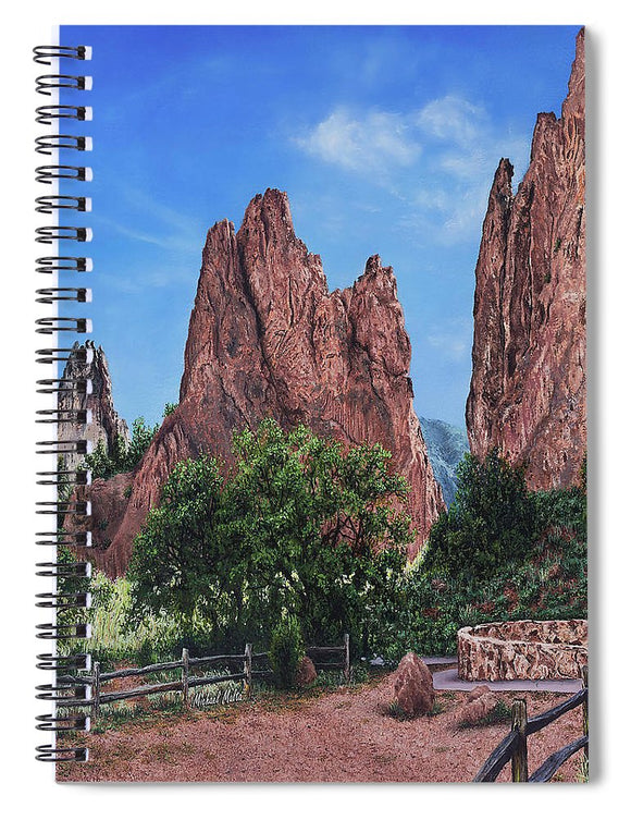 North & South Gateway Rocks - Spiral Notebook