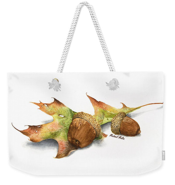 Autumn Oak And Acorns - Weekender Tote Bag