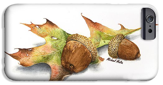 Autumn Oak And Acorns - Phone Case