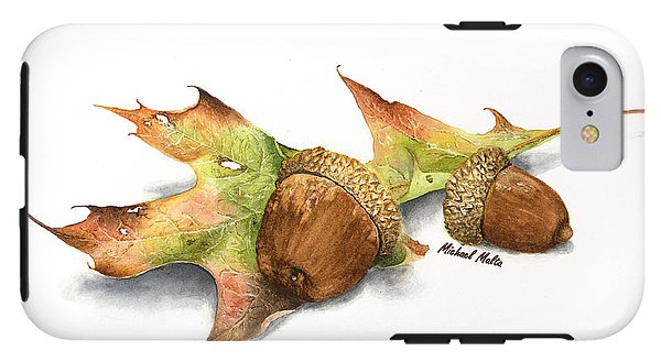 Autumn Oak And Acorns - Phone Case