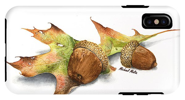 Autumn Oak And Acorns - Phone Case