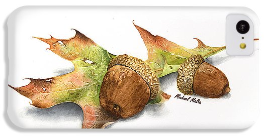 Autumn Oak And Acorns - Phone Case