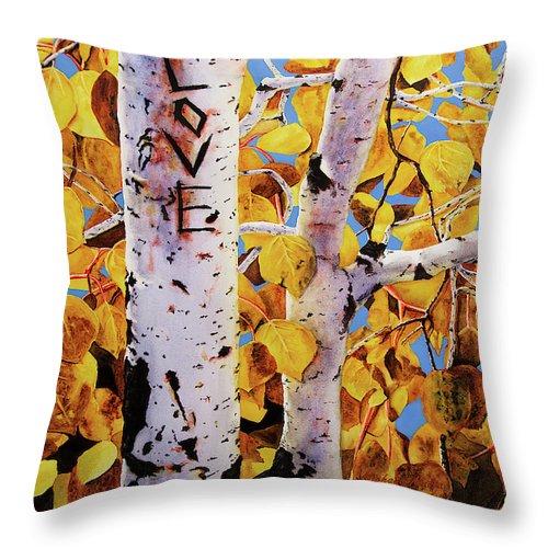 Quaking Aspens - Throw Pillow