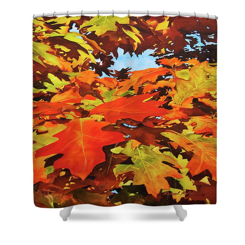 Burst Of Autumn - Shower Curtain