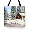 Snowy Retreat - Tote Bag