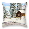 Snowy Retreat - Throw Pillow