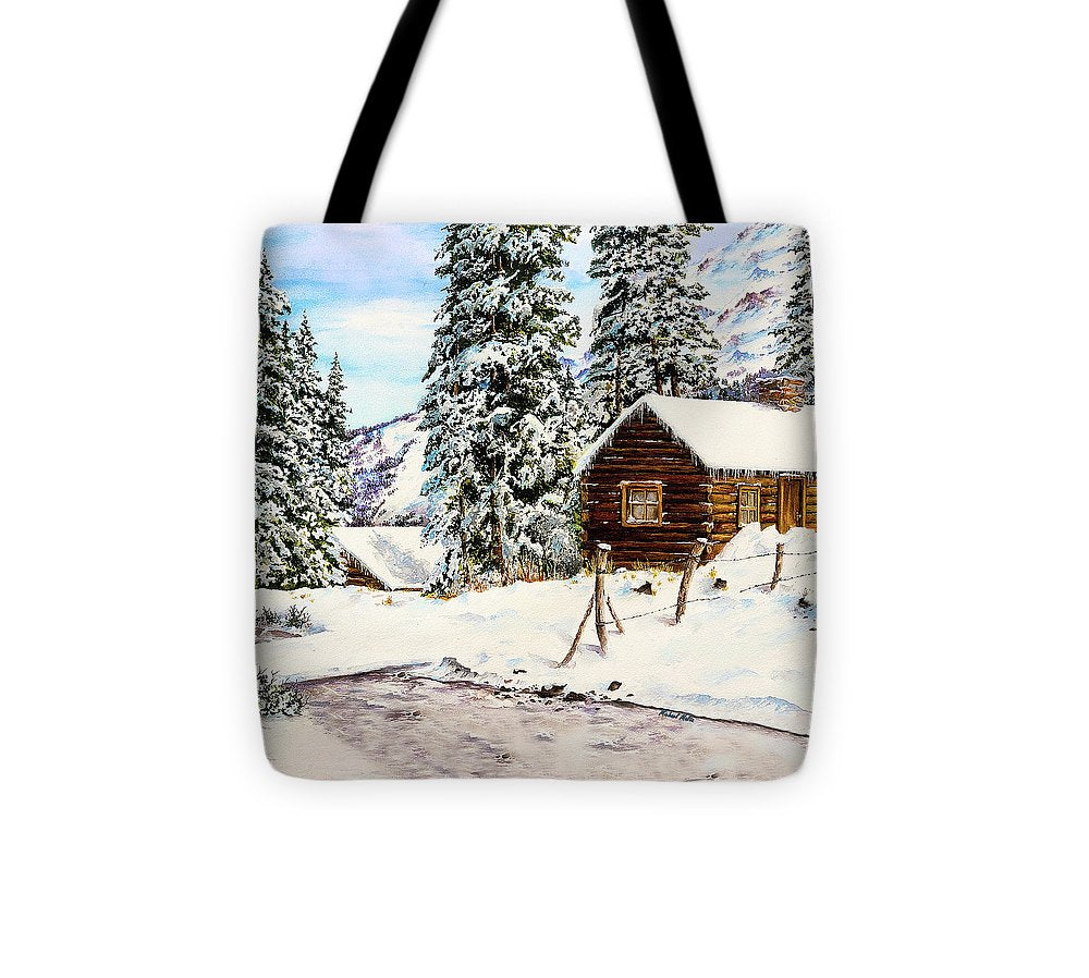 Snowy Retreat - Tote Bag