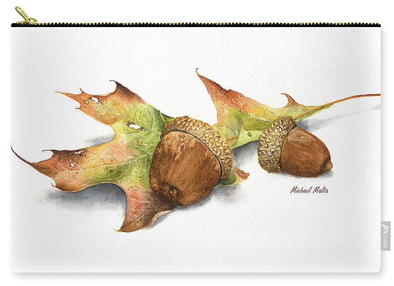Autumn Oak And Acorns - Carry-All Pouch