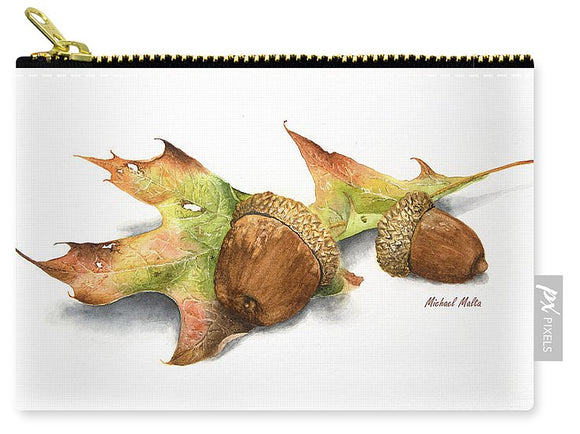 Autumn Oak And Acorns - Carry-All Pouch
