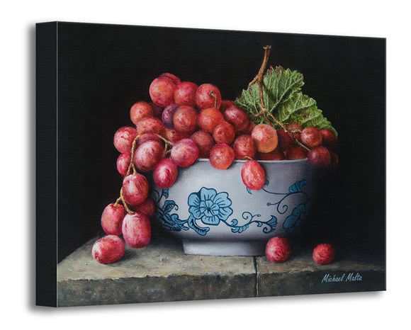 Bowl of Red Grapes - Original