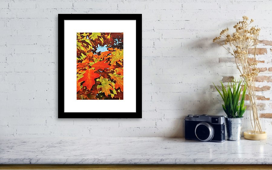 Burst Of Autumn - Framed Print