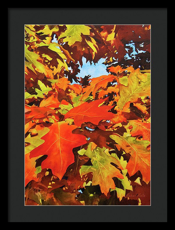 Burst Of Autumn - Framed Print