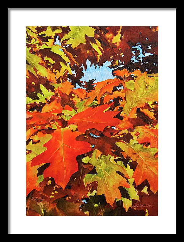 Burst Of Autumn - Framed Print