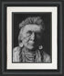 Charcoal Drawing of a Crow Warrior