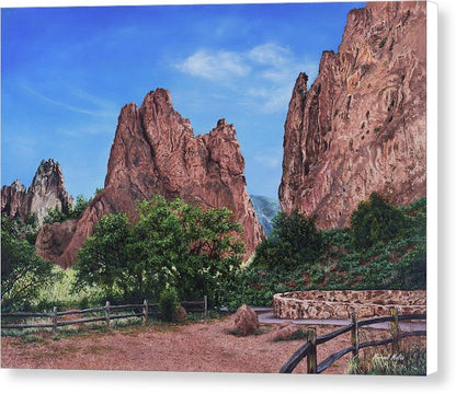 North &amp; South Gateway Rocks - Canvas Print