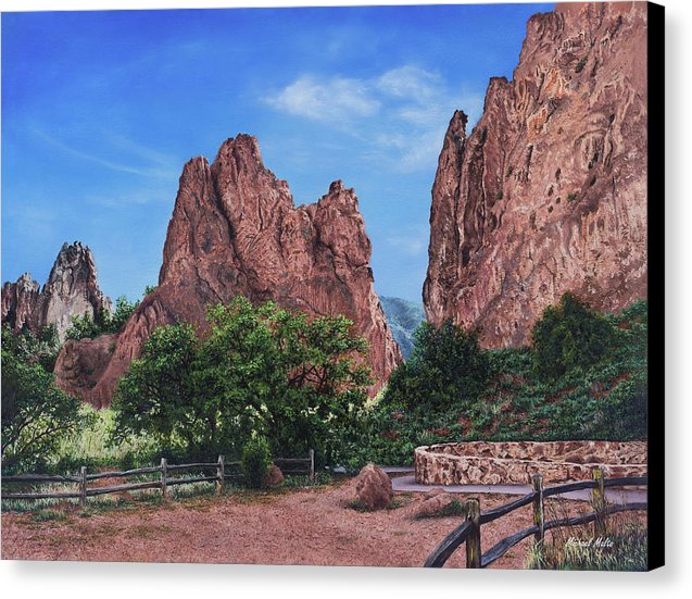 North &amp; South Gateway Rocks - Canvas Print