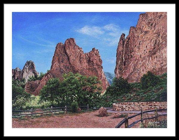 North &amp; South Gateway Rocks - Framed Print