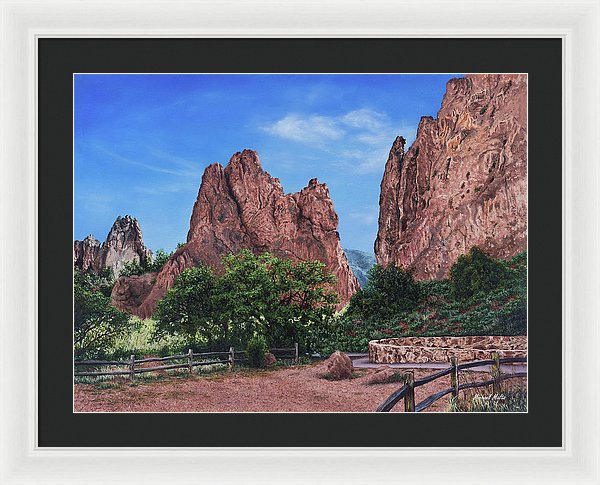 North &amp; South Gateway Rocks - Framed Print