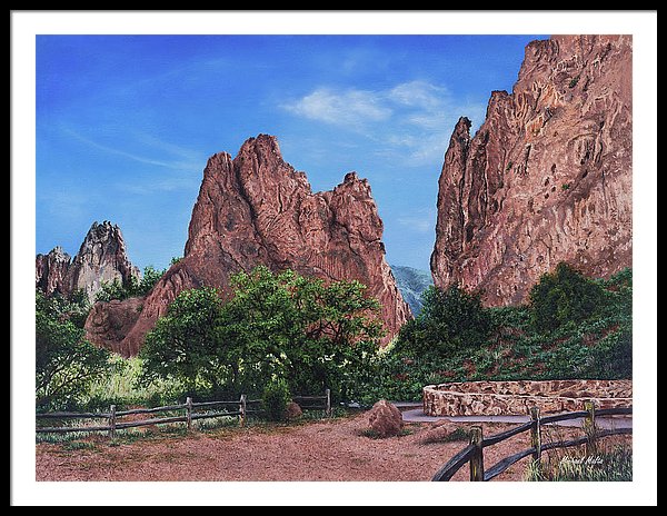 North &amp; South Gateway Rocks - Framed Print