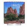 North And South Gateway Rocks - Shower Curtain