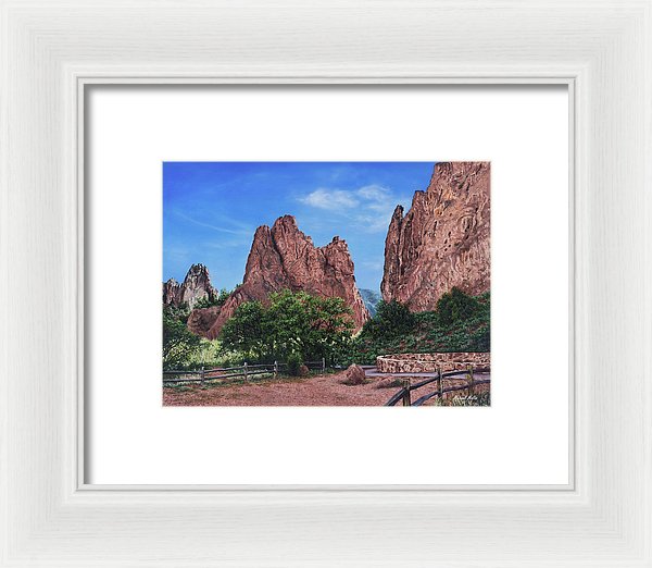 North &amp; South Gateway Rocks - Framed Print