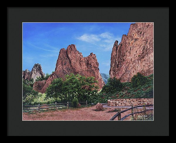 North &amp; South Gateway Rocks - Framed Print