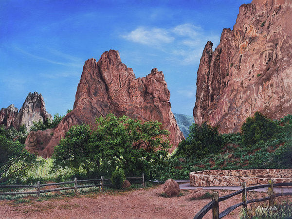 North &amp; South Gateway Rocks - Art Print