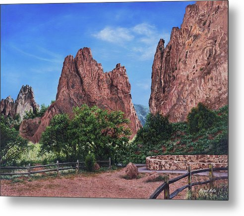 North &amp; South Gateway Rocks - Metal Print