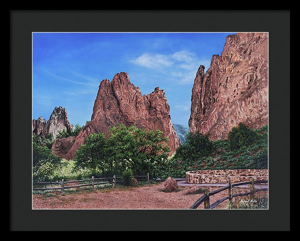 North &amp; South Gateway Rocks - Framed Print