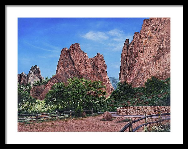 North &amp; South Gateway Rocks - Framed Print