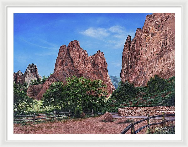 North &amp; South Gateway Rocks - Framed Print