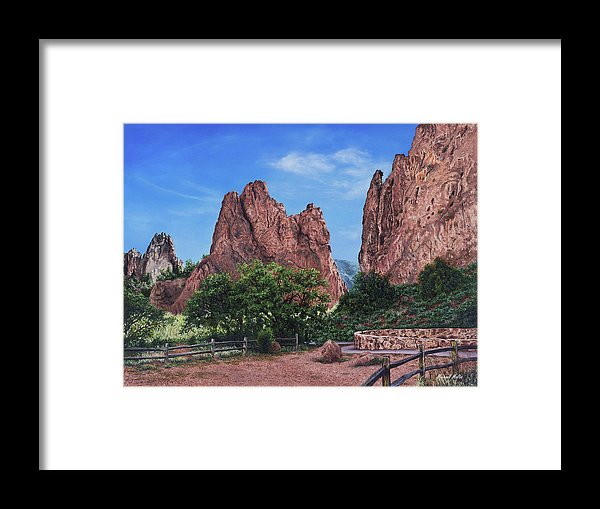 North &amp; South Gateway Rocks - Framed Print