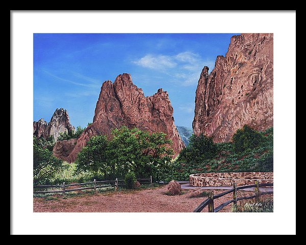 North &amp; South Gateway Rocks - Framed Print