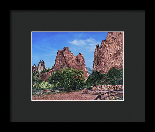 North &amp; South Gateway Rocks - Framed Print