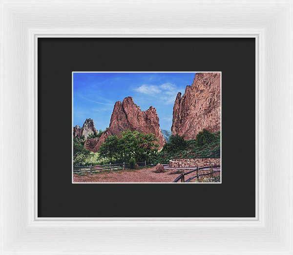 North &amp; South Gateway Rocks - Framed Print