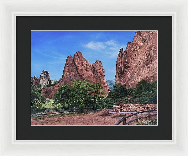 North &amp; South Gateway Rocks - Framed Print