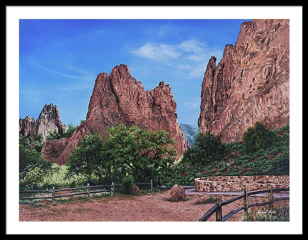 North &amp; South Gateway Rocks - Framed Print