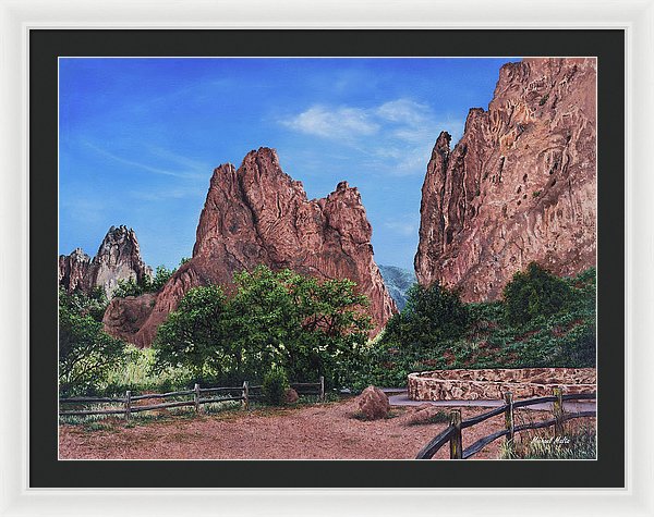 North &amp; South Gateway Rocks - Framed Print