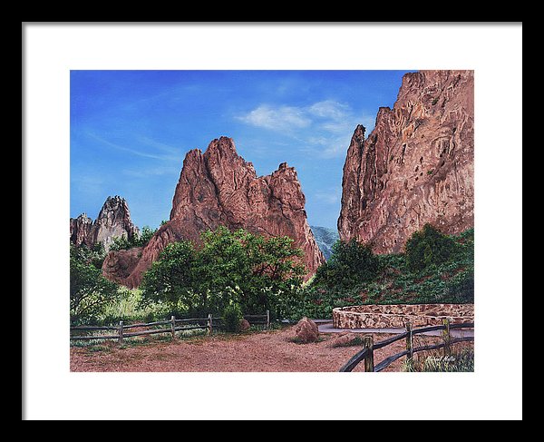 North &amp; South Gateway Rocks - Framed Print