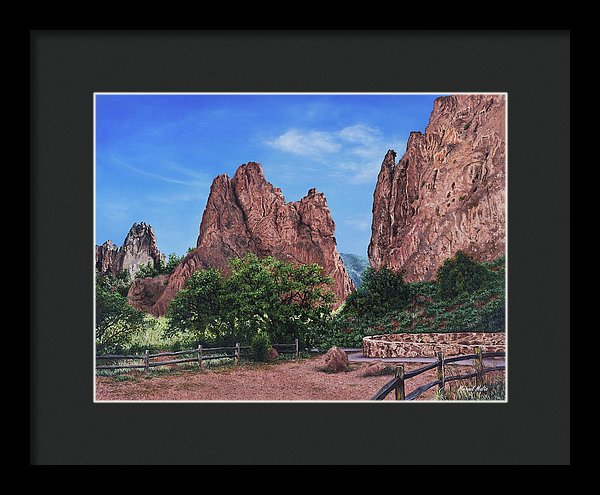 North &amp; South Gateway Rocks - Framed Print