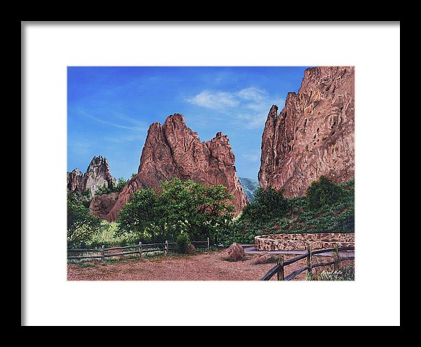 North &amp; South Gateway Rocks - Framed Print