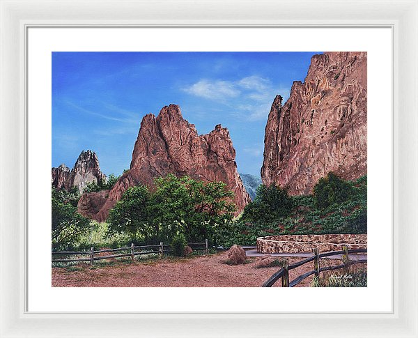 North &amp; South Gateway Rocks - Framed Print