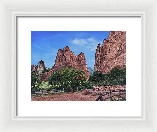 North &amp; South Gateway Rocks - Framed Print