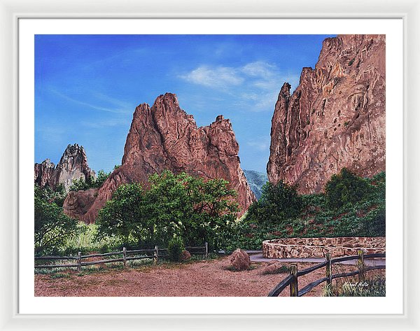 North &amp; South Gateway Rocks - Framed Print