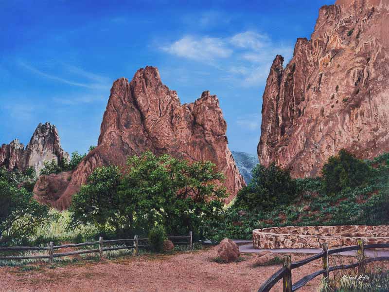North &amp; South Gateway Rocks - Original - SOLD
