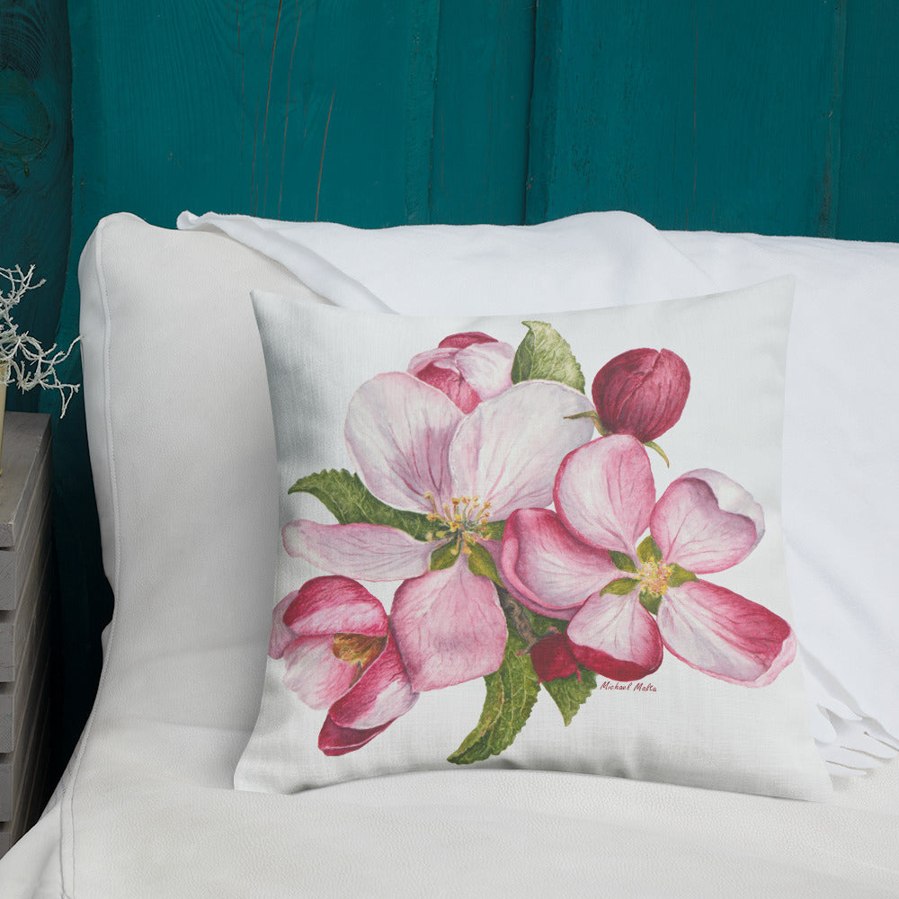 Apple Blossoms - Premium Pillow