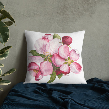 Apple Blossoms - Premium Pillow