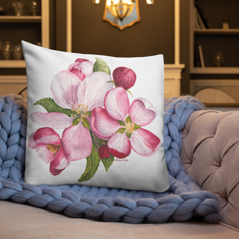 Apple Blossoms - Premium Pillow